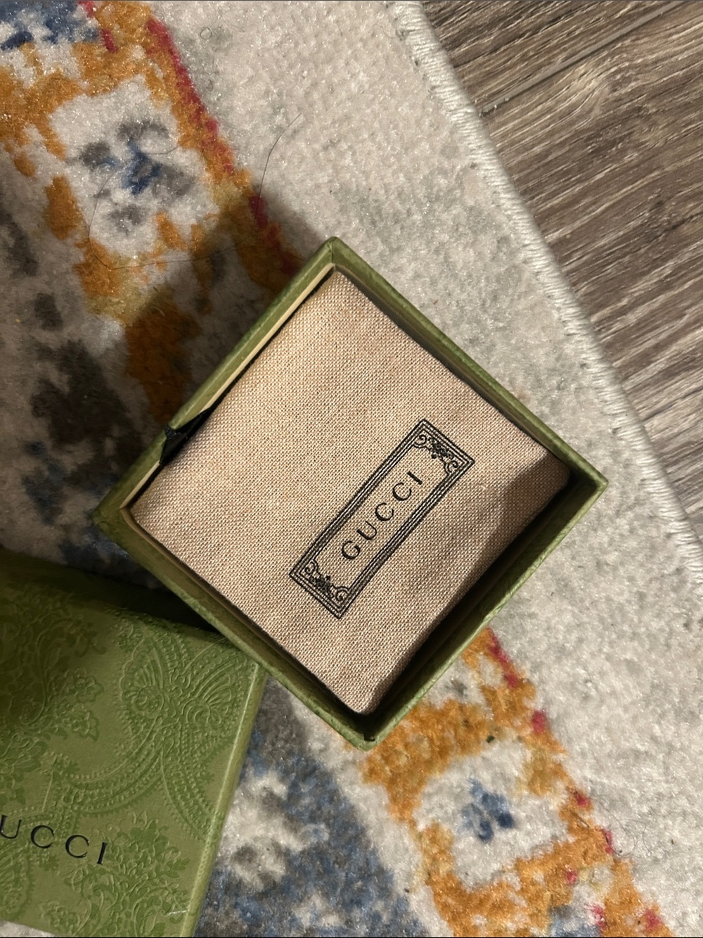 Gucci Light Green Patterned Gift Box—Box Only - Picture 4 of 5